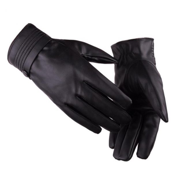 Adjustable wrist leather gloves (2)