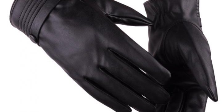 Adjustable wrist leather gloves (2)