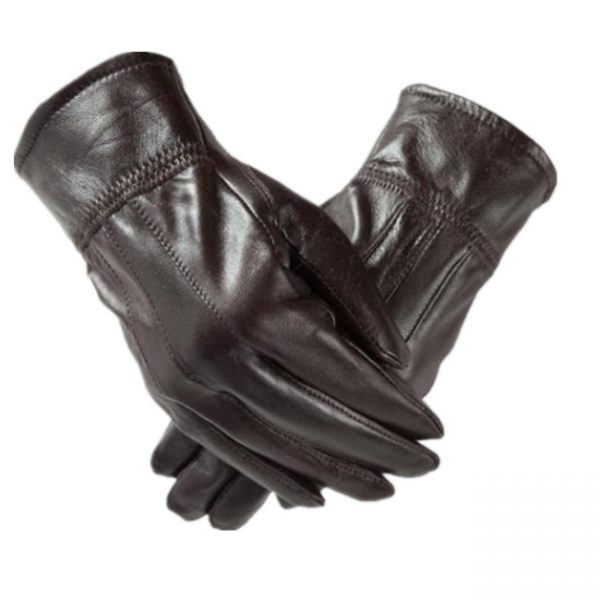 Winter warm sheep leather gloves (4)