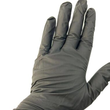  6 mil full textured chemical resistant nitrile gloves with custom logo