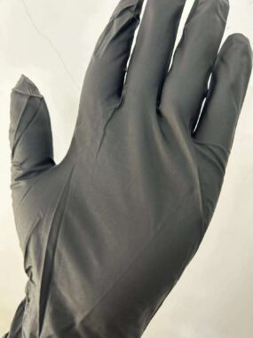  6 mil full textured chemical resistant nitrile gloves with custom logo