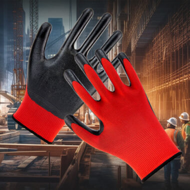  8mil chemical resistant reusable nitrile gloves for laboratory and industrial use