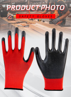  8mil chemical resistant reusable nitrile gloves for laboratory and industrial use