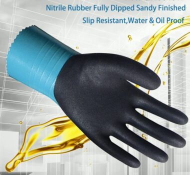 Waterproof Chemical Resistant Work Gloves - Abrasion & Oil Resistant


