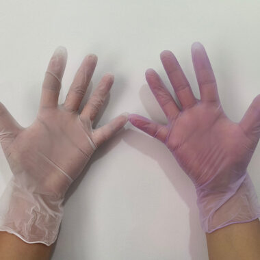 Transparent Green Chemical Resistant Gloves for Industrial Safety