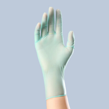 Transparent Green Chemical Resistant Gloves for Industrial Safety