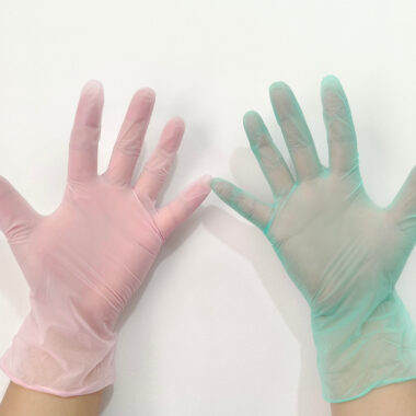 Transparent Green Chemical Resistant Gloves for Industrial Safety