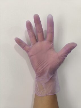 Transparent Green Chemical Resistant Gloves for Industrial Safety