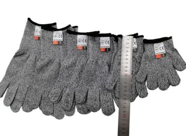 Economic Level 5 Cut Resistant HPPE Gloves for Food and General Work Use