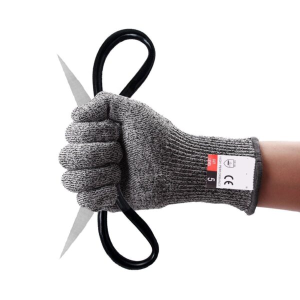 Economic Level 5 Cut Resistant HPPE Gloves for Food and General Work Use
