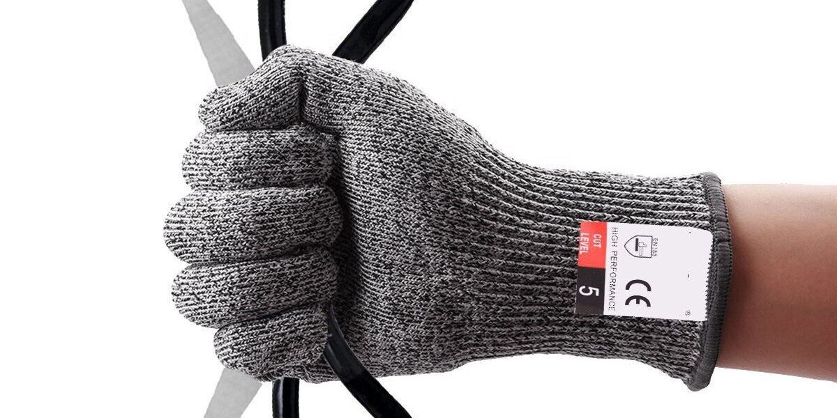 Economic Level 5 Cut Resistant HPPE Gloves for Food and General Work Use