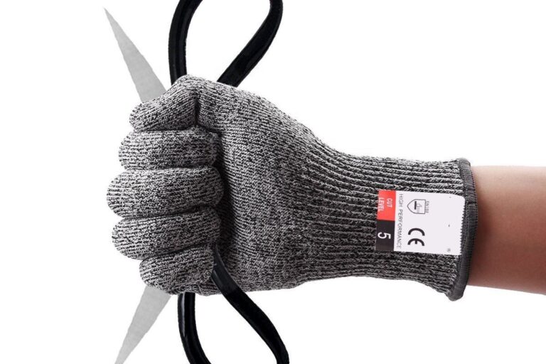 Economic Level 5 Cut Resistant HPPE Gloves for Food and General Work Use