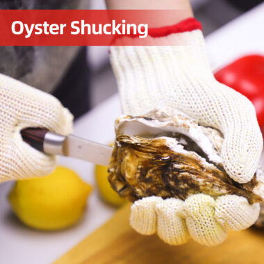  Food Grade ANSI A8 Cut Resistant Gloves for Oyster Shucking and Fish Filleting