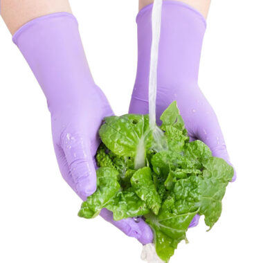 Long Rubber Nitrile Gloves for Household Cleaning & Dishwashing