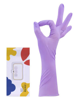 Long Rubber Nitrile Gloves for Household Cleaning & Dishwashing