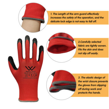 Latex Coated General Work Gloves for Multi-Purpose Use