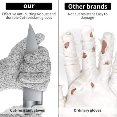 Level 5 Cut Resistant Gloves for Meat Cutting, Oyster Shucking, and Woodworking
