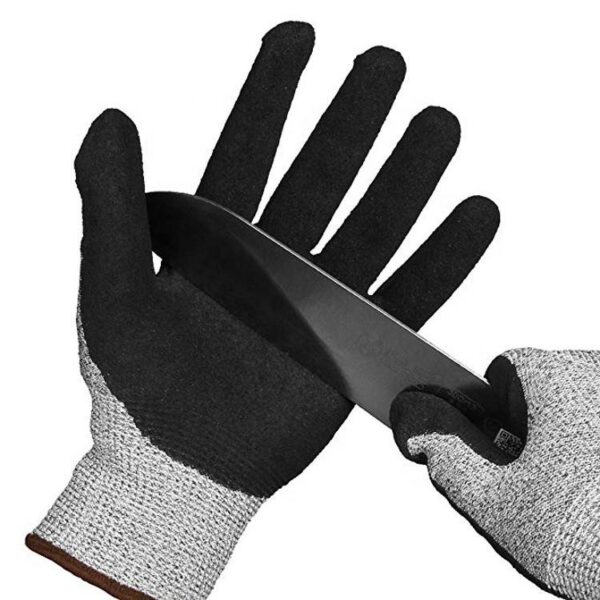 Level 5 Cut Resistant Work Gloves with Nitrile Coating for Construction