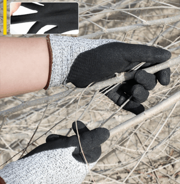 Level 5 Cut Resistant Work Gloves with Nitrile Coating for Construction