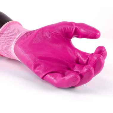 Pink Nitrile Coated 13 Gauge General Work Gloves for Women