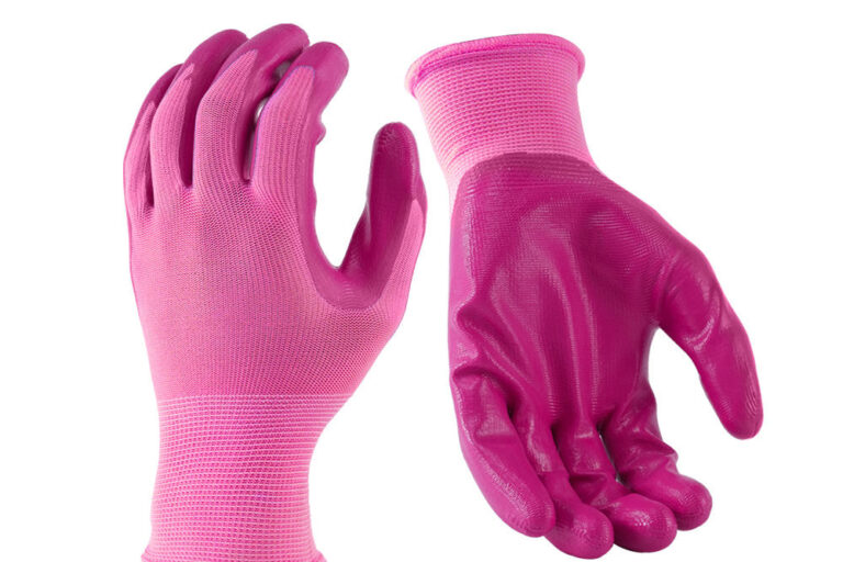 Pink Nitrile Coated 13 Gauge General Work Gloves for Women