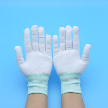  13 Gauge White Nylon General Work Gloves for Cleanroom & Electronics