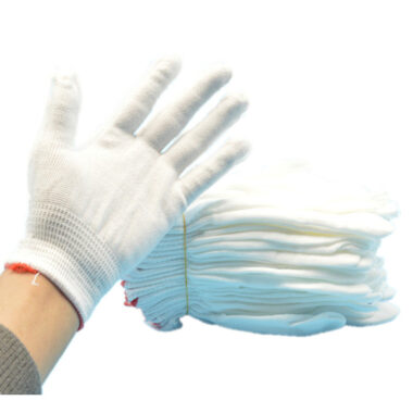  13 Gauge White Nylon General Work Gloves for Cleanroom & Electronics