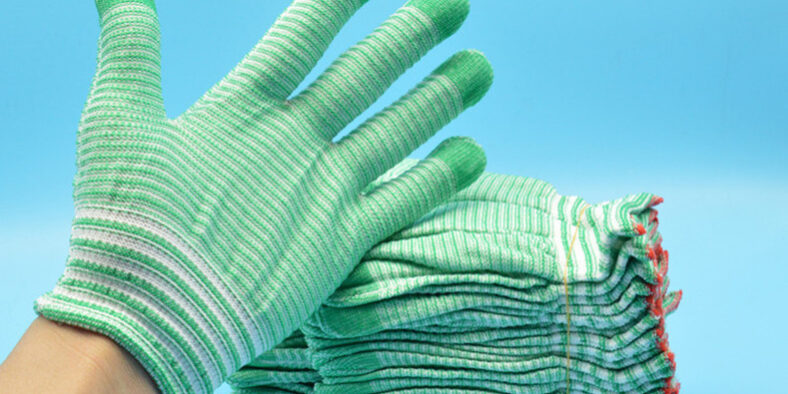 13 Gauge White Nylon General Work Gloves for Cleanroom & Electronics