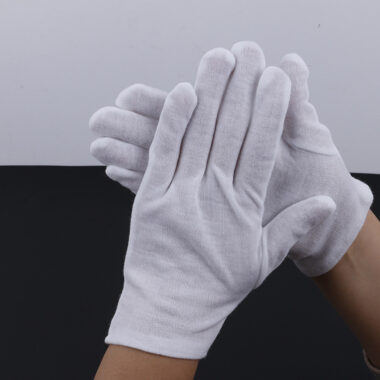 White Cotton General Work Gloves for Industrial and Ceremony Use