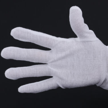 White Cotton General Work Gloves for Industrial and Ceremony Use