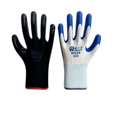 13 Gauge Nitrile Coated Nylon General Work Gloves for Oil Resistance