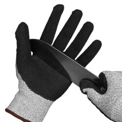 Cut resistant work gloves for industrial hand safety protection