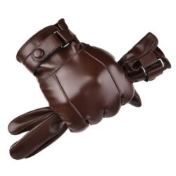 Durable leather work gloves for heavy-duty industrial safety